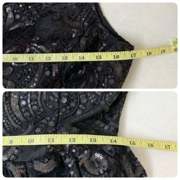 BB Dakota Tate Floral Lace Sequin Lace Fit & Flare - Picture 11 of 11